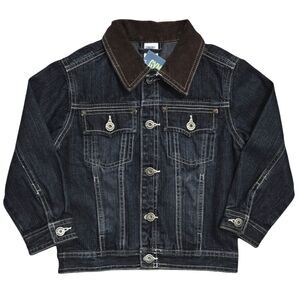 NWT Gymboree Boys Denim Jacket 3T 4T XS  XSmall Kids Trucker Corduroy Jean New
